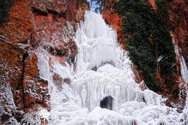 la cascade du nidek près de Strasbourg.