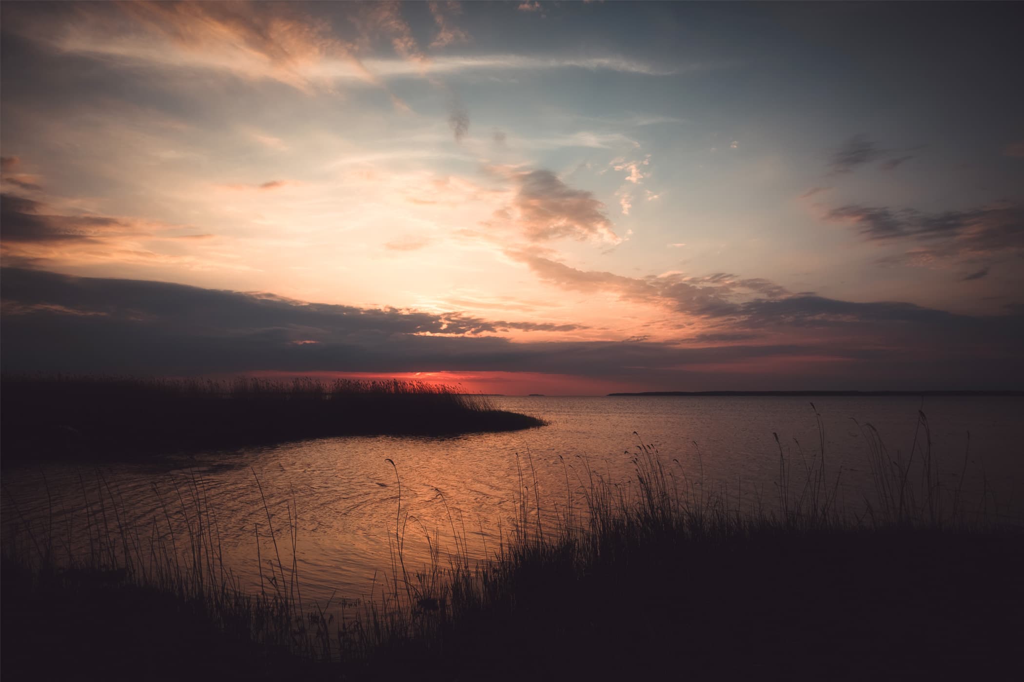 Photo d'un coucher de soleil