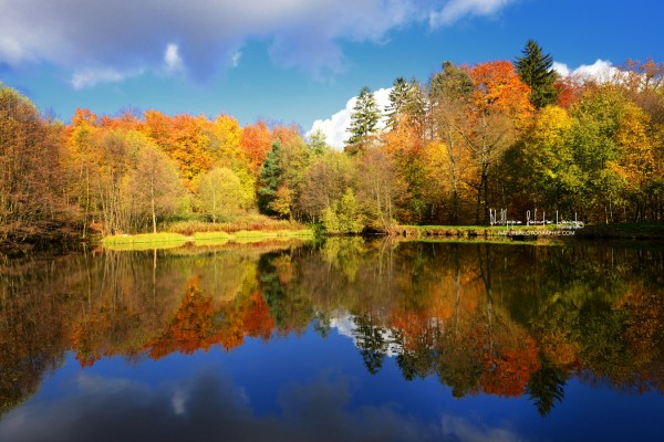 Miroir aux couleurs d’automne