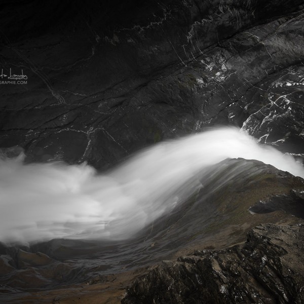 Cascade-horizontale Les cascades de Trummelbach
