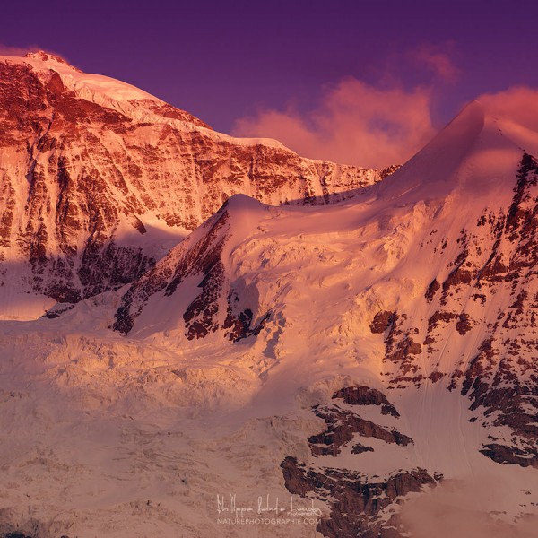 Coucher de soleil sur la Jungfrau