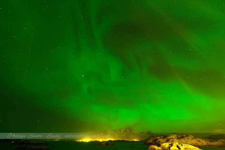 Aurore boréale en Norvège