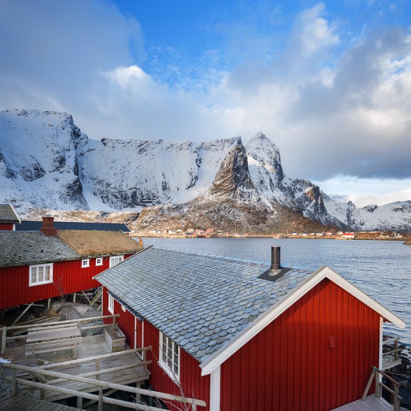 The sun shines on red