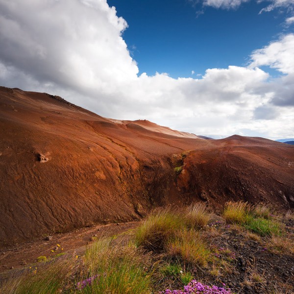 Gros paysage d'Islande