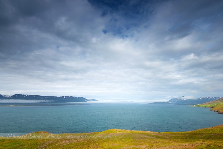 Paysage d'Islande, vue sur un glacier