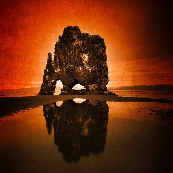 Photo du rocher Hvitserkur en Islande