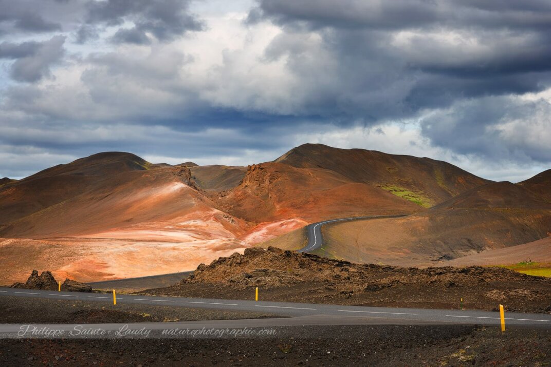 Paysage contrasté d'Islande