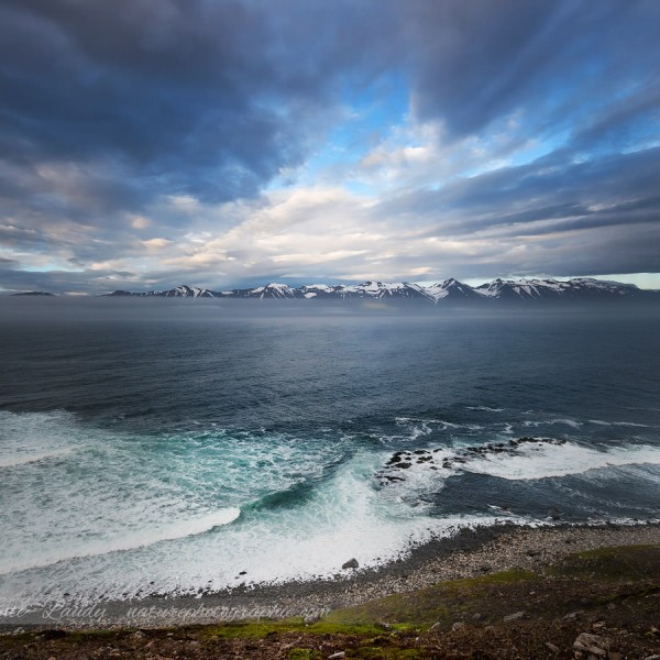 Vue sur les montagnes d'Islande