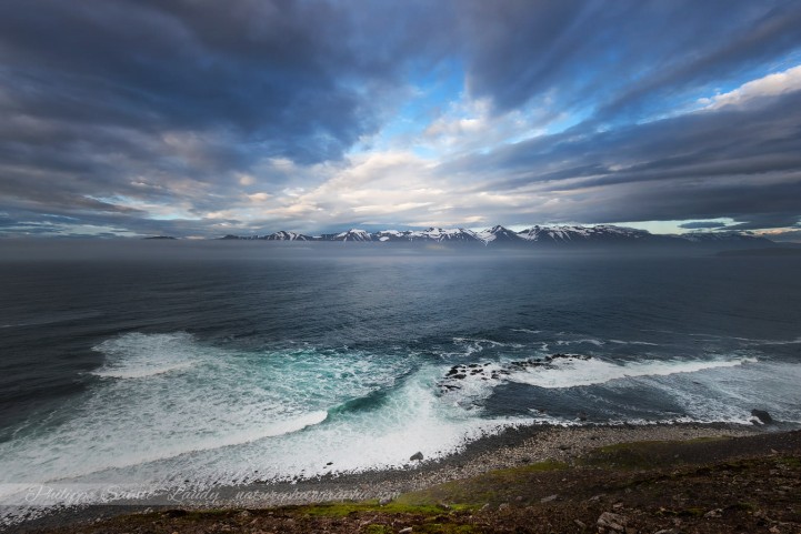 Vue sur les montagnes d'Islande