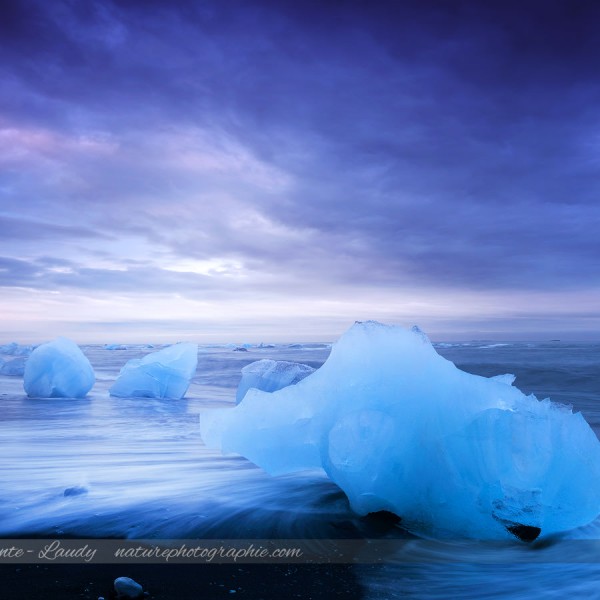 Les icebergs de Jökulsárlón - Islande