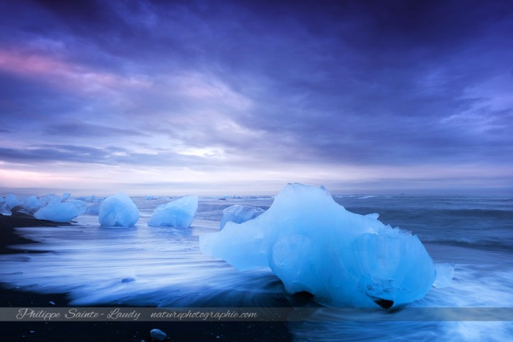 Les icebergs de Jökulsárlón - Islande