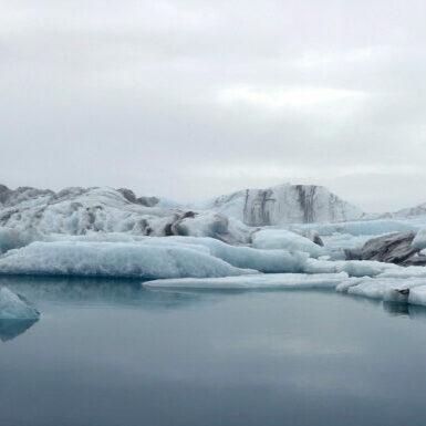 Panoramique du lagon de Jökulsárlón