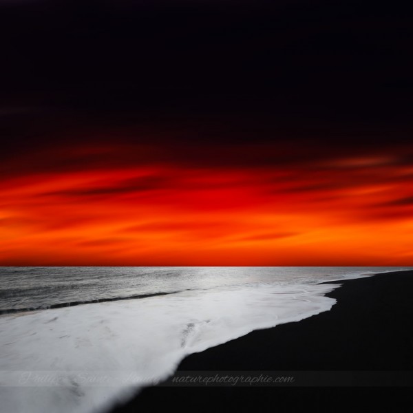 Ciel rouge en Islande