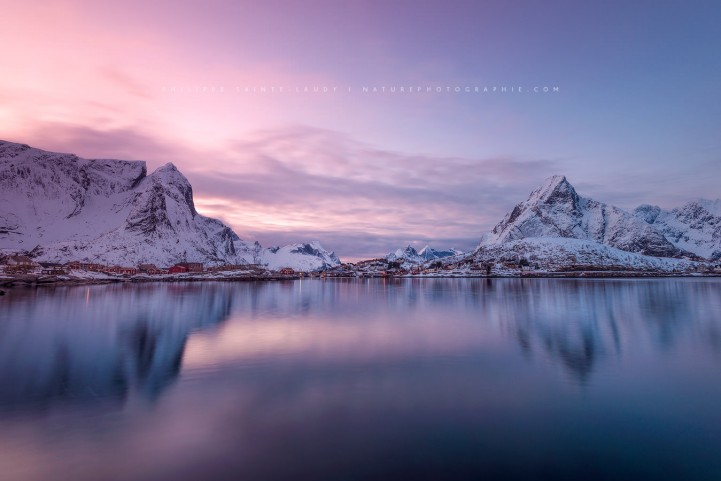 Ciel rosé en Norvège