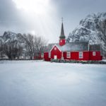 Église de Flakstad en Norvège - Lofoten