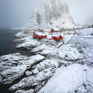 Hamnoy Snowiest Hamnoy sous la neige