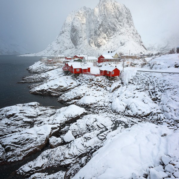 Hamnoy Snowiest Hamnoy sous la neige