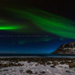 Une aurore boréale sur les îles Lofoten
