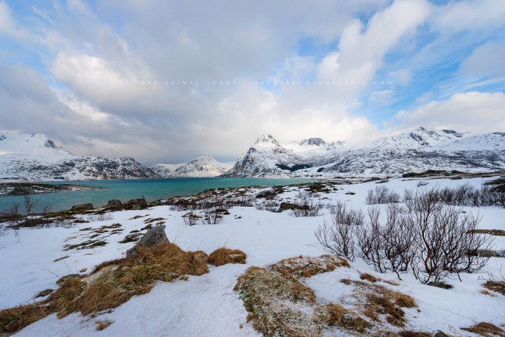 Paysage enneigé en Norvège