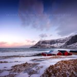 La plage de Unstad en Norvège - Lofoten