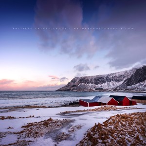La plage de Unstad en Norvège - Lofoten