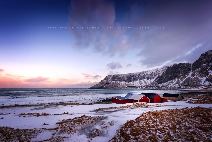 La plage de Unstad en Norvège - Lofoten