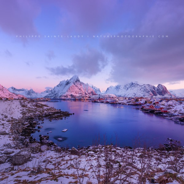 Sun Setting Over Reine