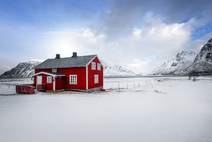 Rorbu sur les Lofoten en hiver