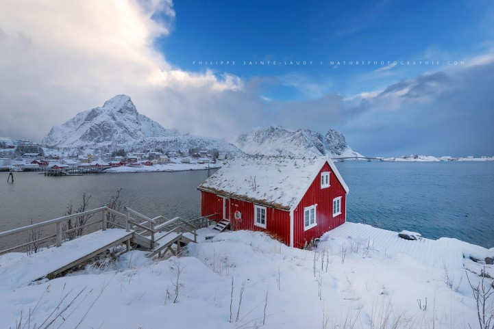 Le plus beau rorbu des Lofoten en hiver