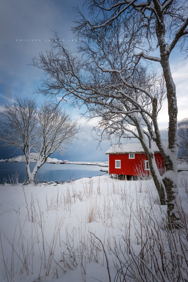 Rorbu isolé en Norvège