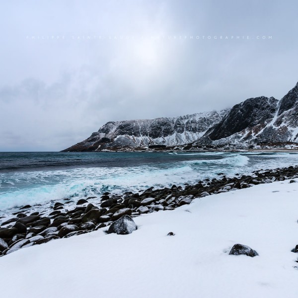 Unstad Beach In The Lofoten Islands