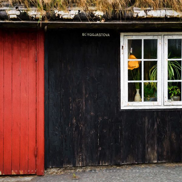 In Front of the Old Red Door