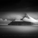 Paysage en noir et blanc - îles Féroé