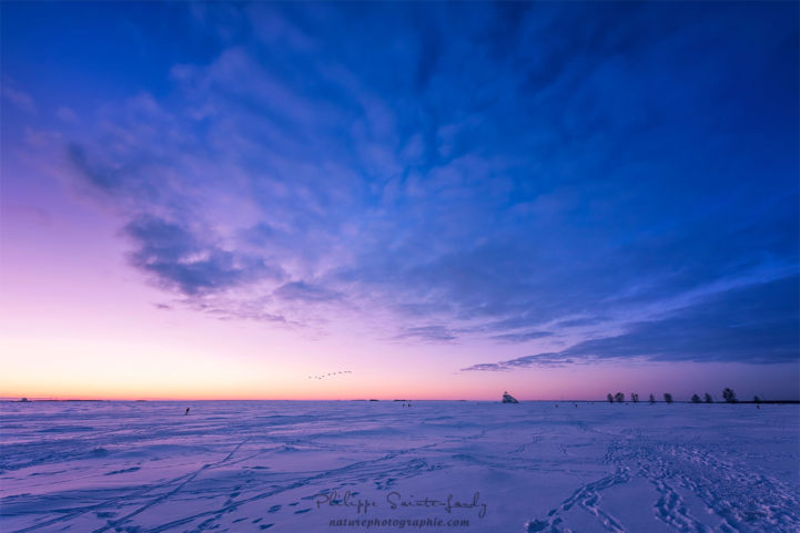 Ciel de Finlande en hiver