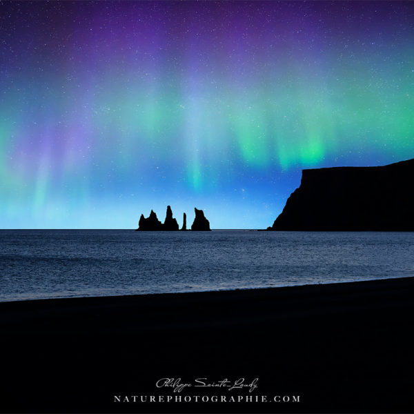 Aurore boréale en Islande