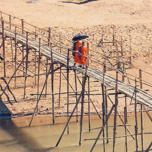 An Umbrella for Two Monks