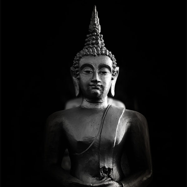 So Strong Bouddha en noir et blanc