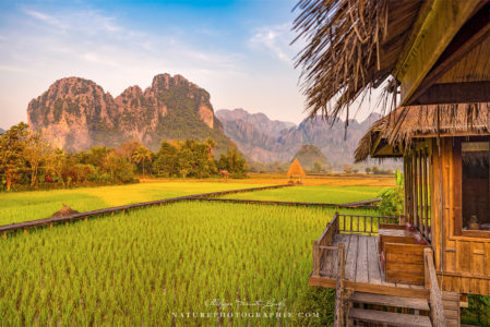 Début de journée à Vang Vieng