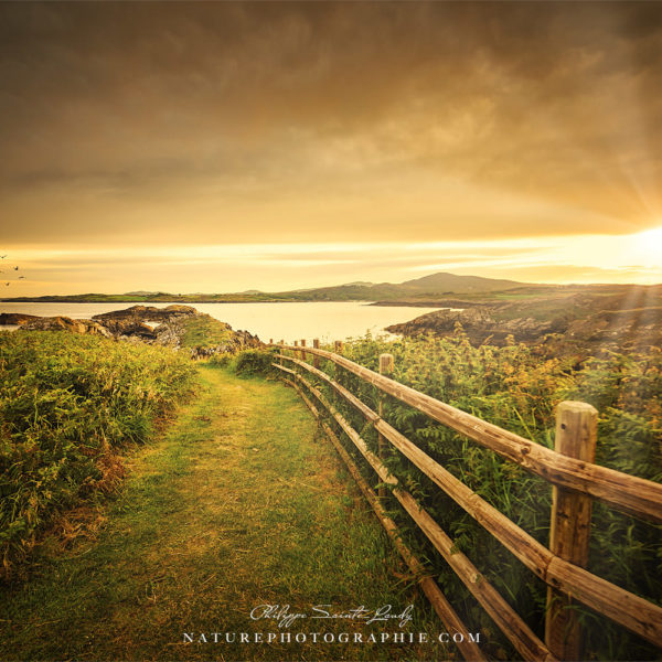Coucher de soleil en irlande