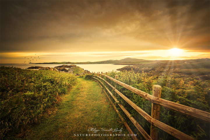 Coucher de soleil en irlande