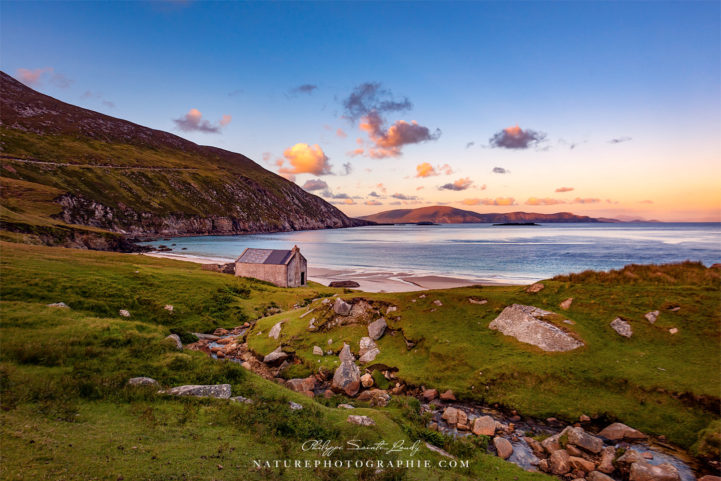 Heaven's Calling. Coucher de soleil sur Keem Bay