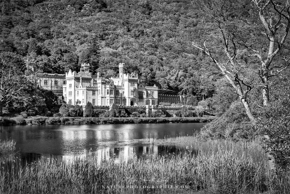 Kylemore Castle in Black and White
