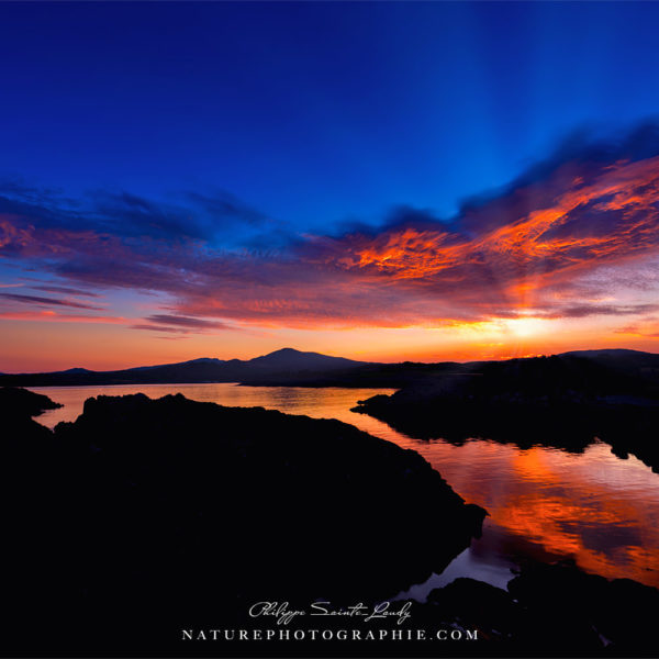 Coucher de soleil à Altar Wedge Tomb - Irlande