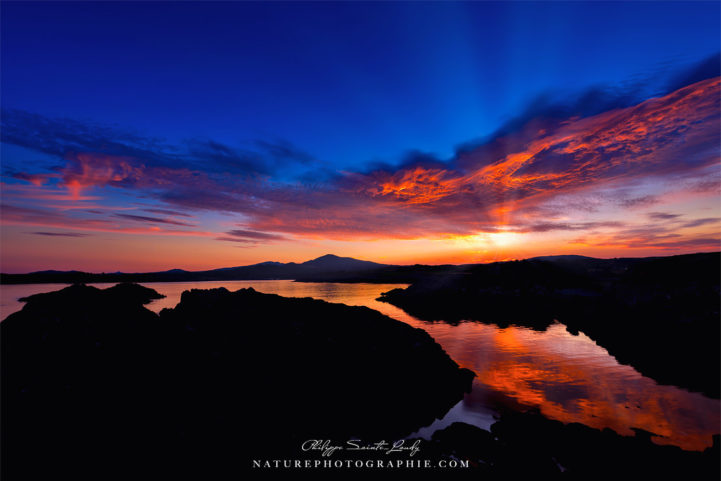 Coucher de soleil à Altar Wedge Tomb - Irlande
