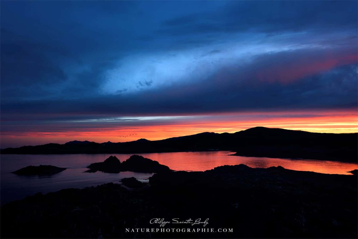 Coucher de soleil en Irlande