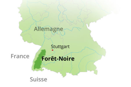 Localisation de la Forêt-Noire