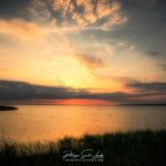 Coucher de soleil sur les marais d'Estonie