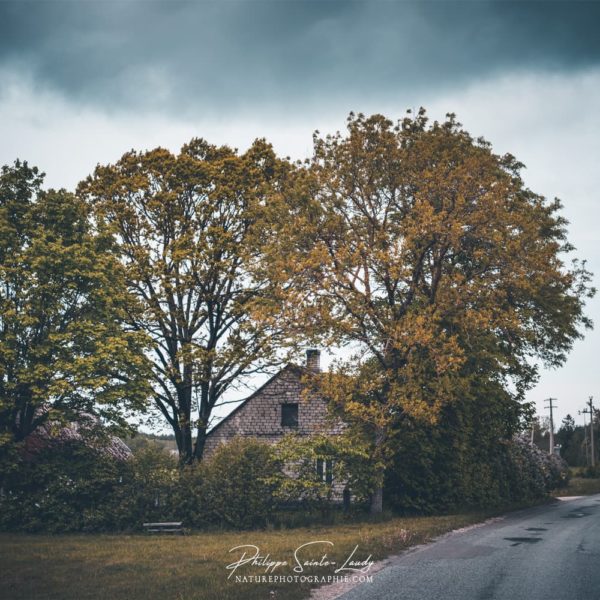Mysterious House Ferme cachée dans la campagne Estonienne