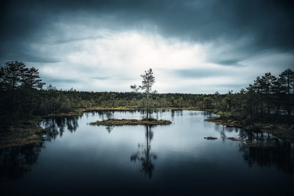 Paysage dramatique après