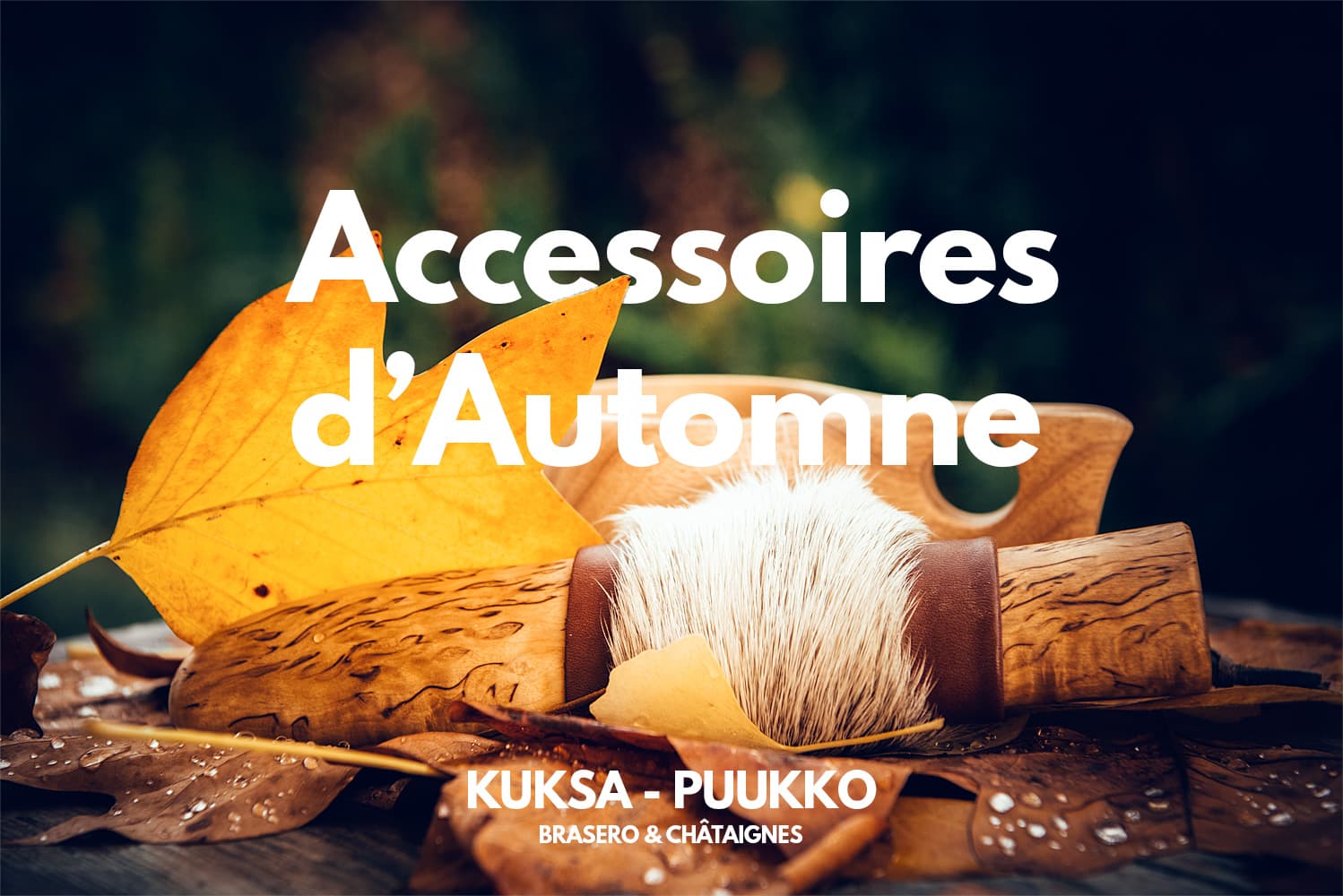 Kuksa et puukko, accessoires d'automne